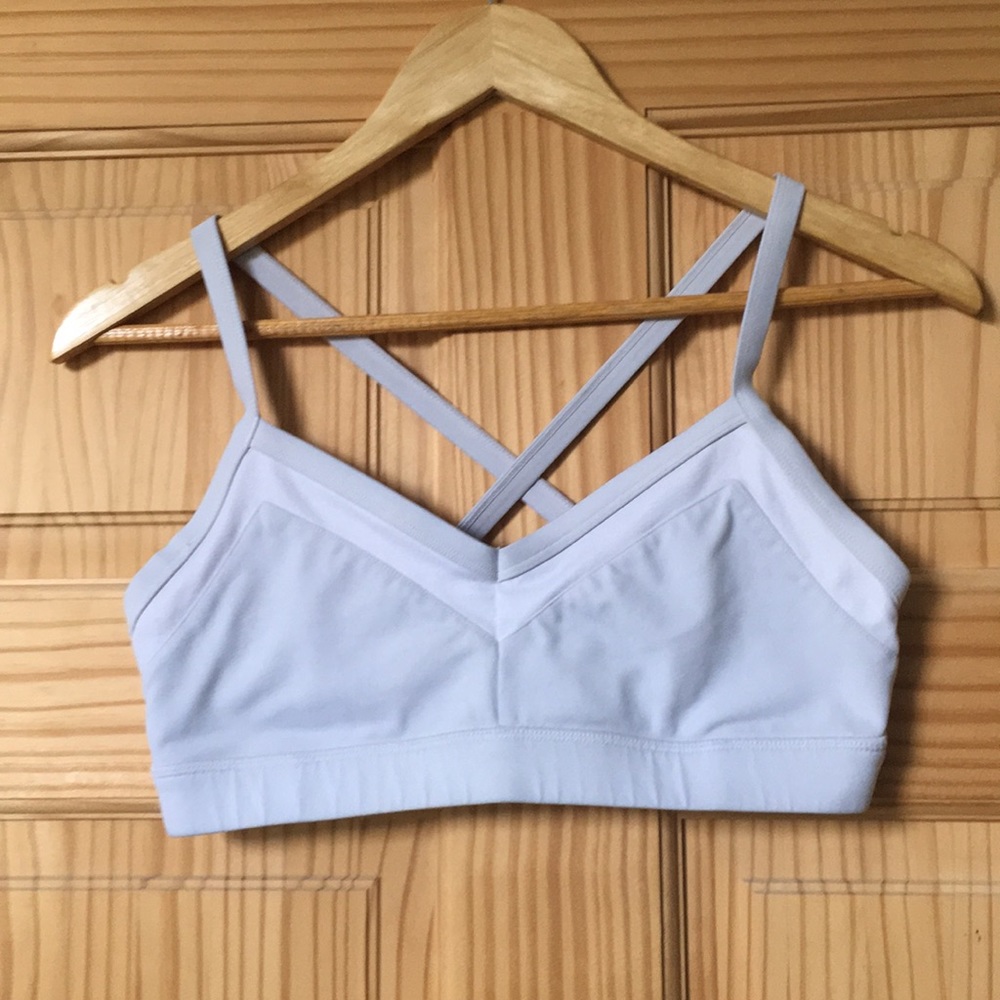 Alo white bra